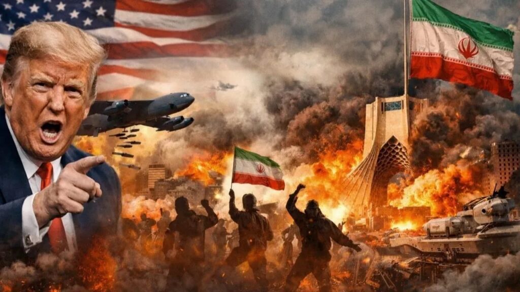 Trump önderliğinde amerikan emperyalizmi Iran'a saldırıyor
