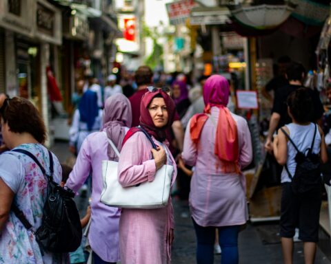 Istanbul'da bir kadın